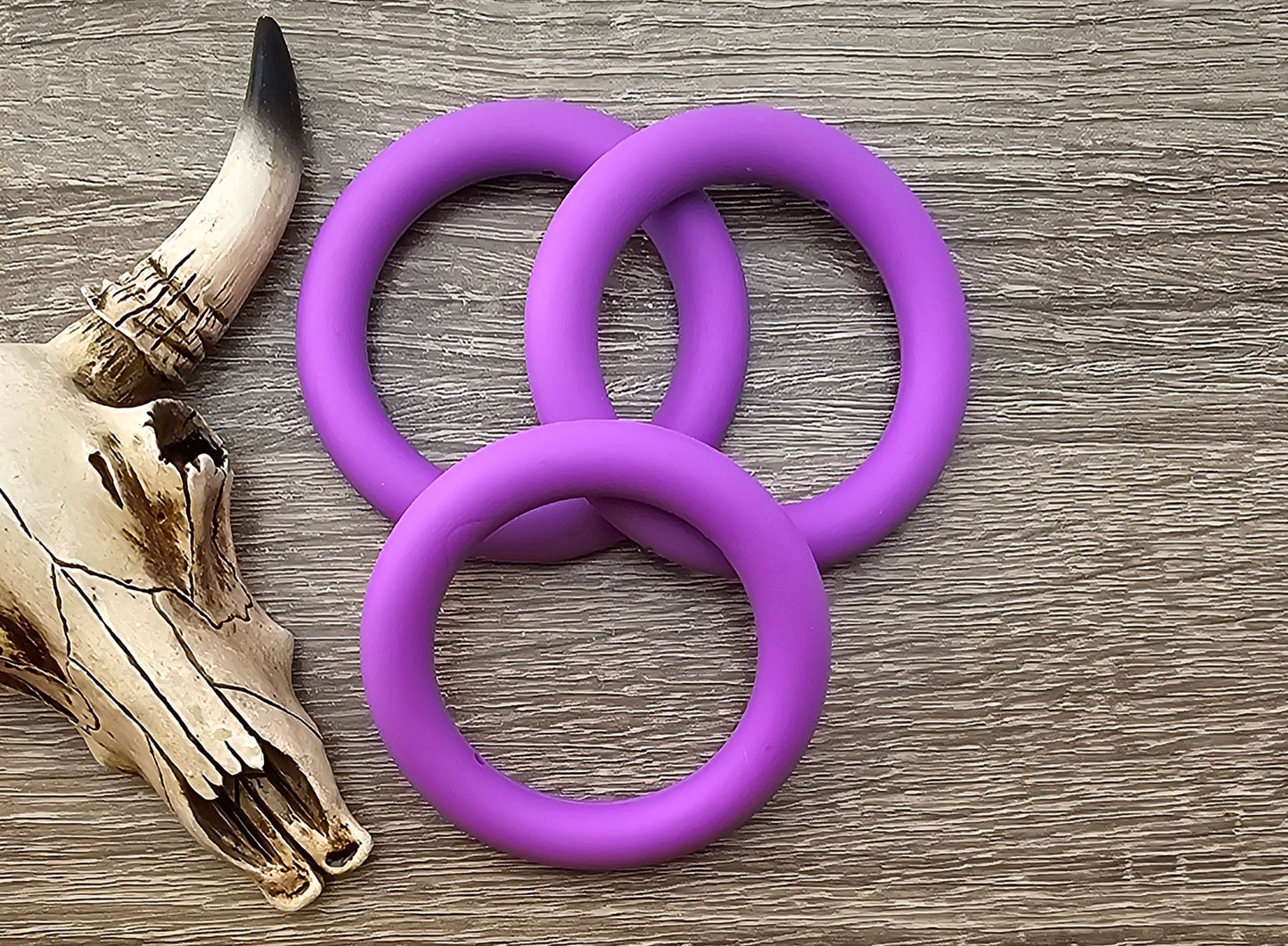 HSW - #4 Purple Silicone Ring 3 (ct)