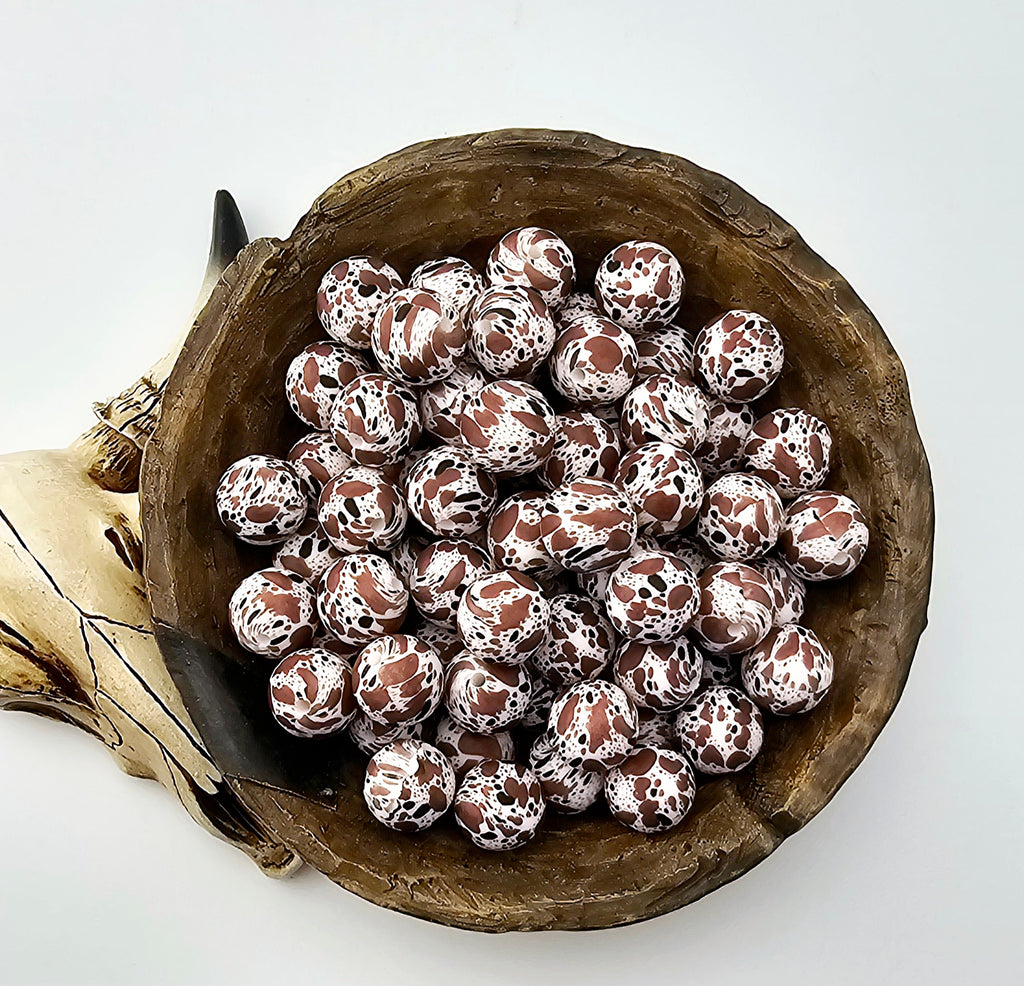 Black Brown Cowhide Print