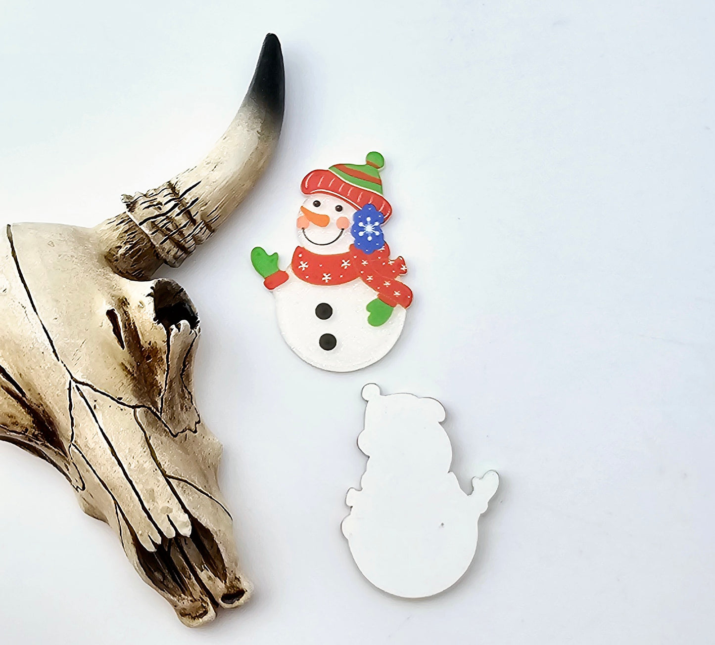 Snowman Flatback Acrylic