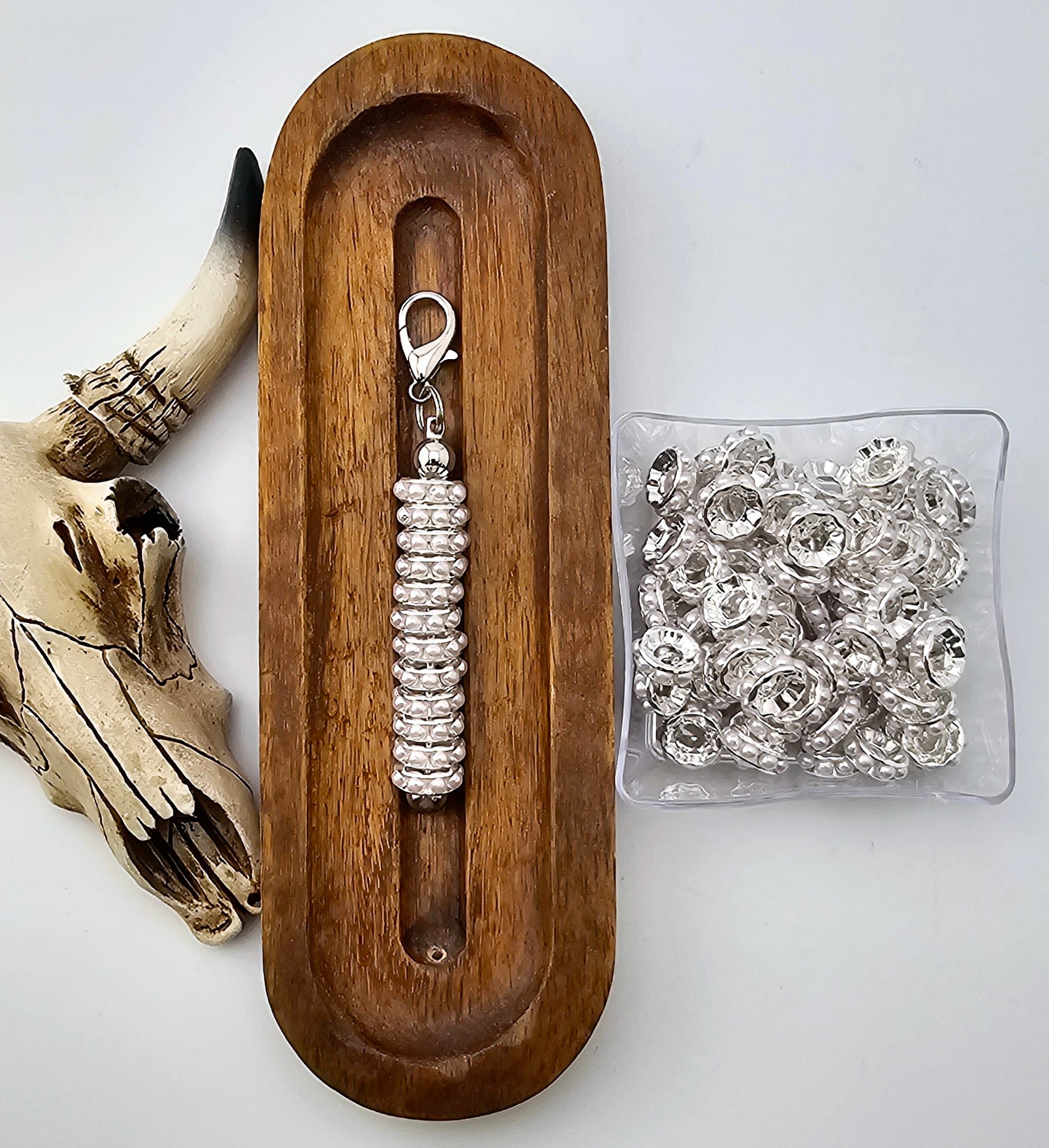 Pearl Bead 10mm Large Hole Spacer (10ct)