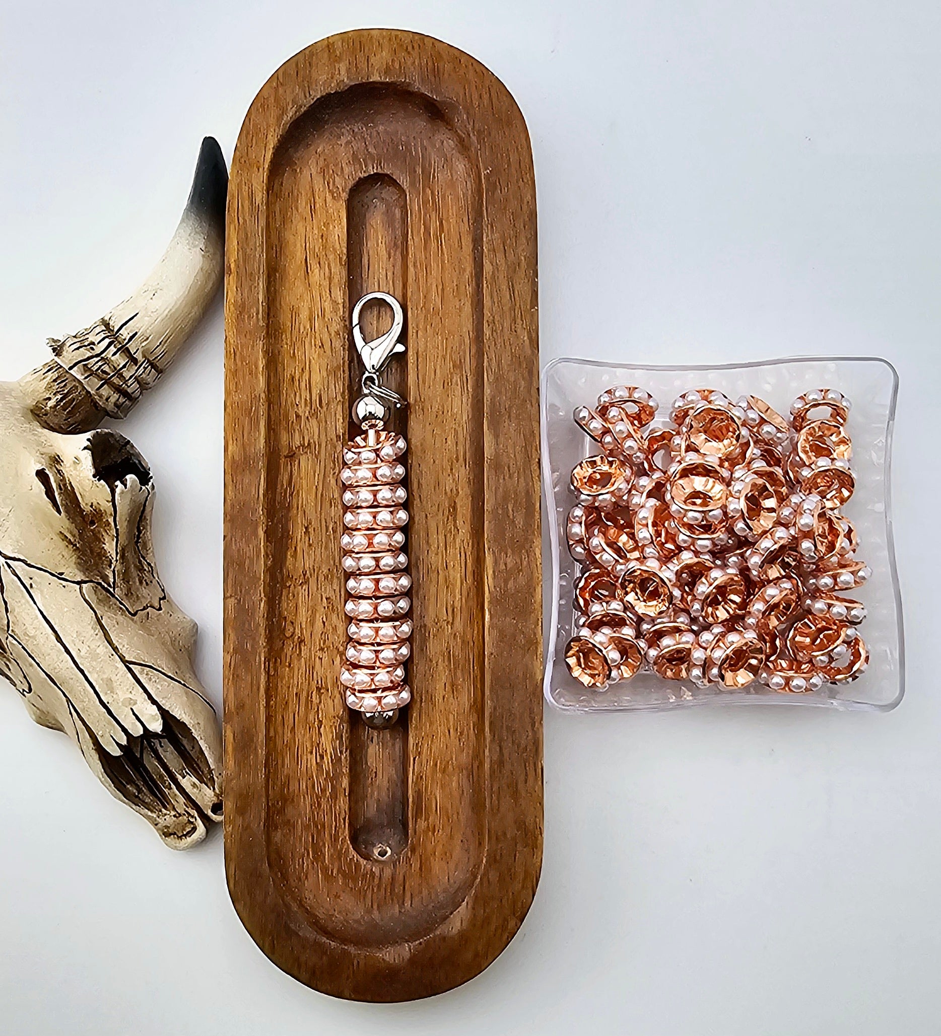 Pearl Bead 10mm Large Hole Spacer (10ct)