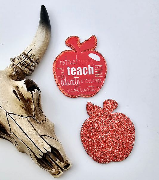 Teacher Apple  Flatback Acrylic