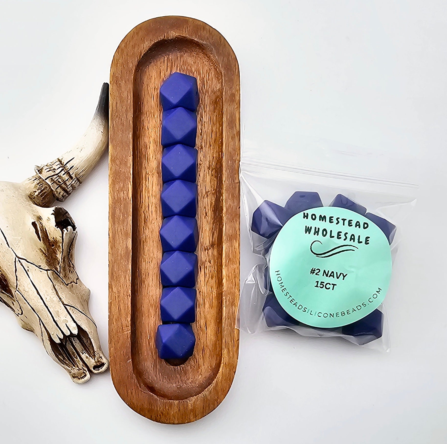 HSW - #2 Navy 15 (ct) 14mm Hexagon