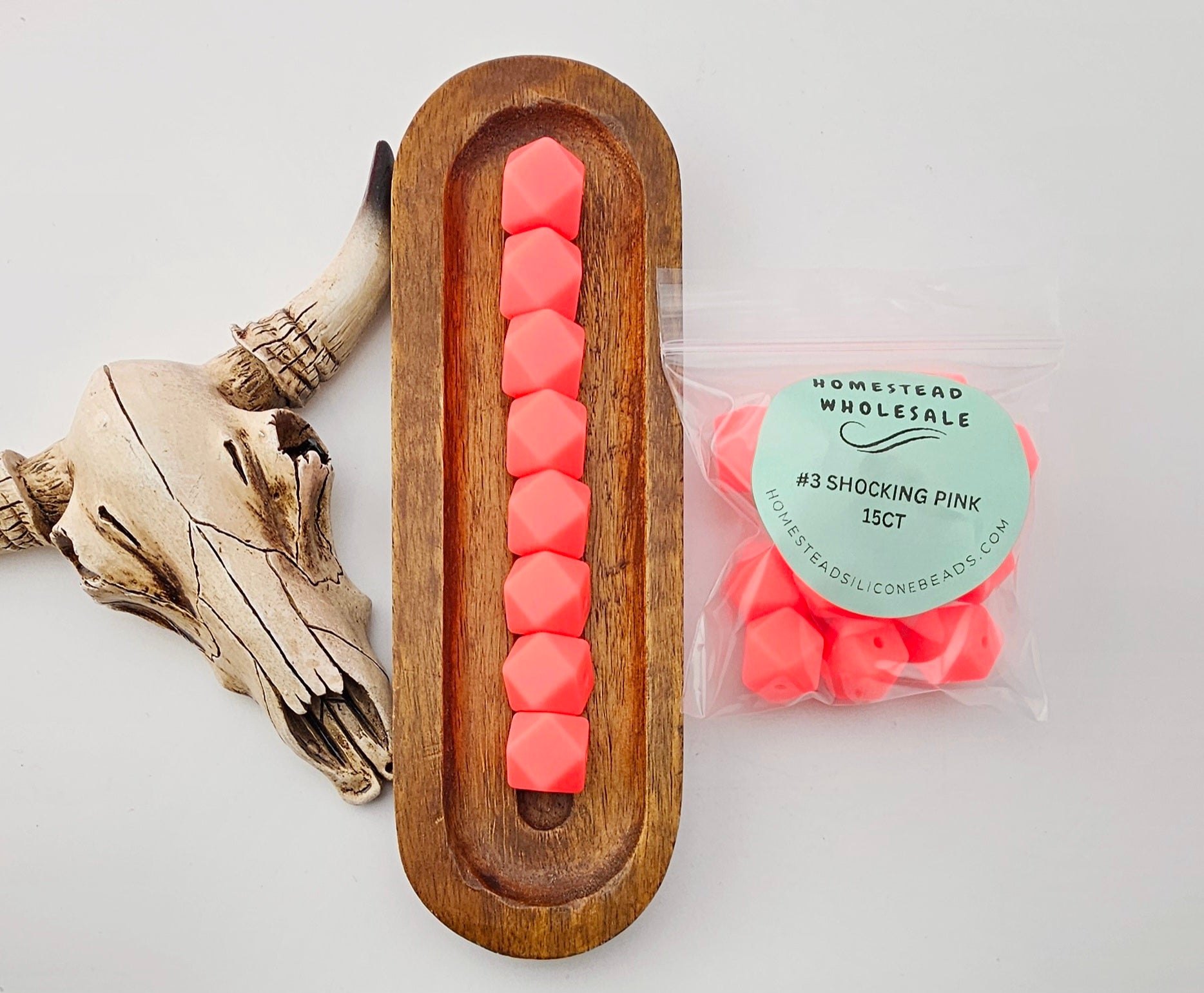 HSW - #3 Shocking Pink 15(ct) 14mm Hexagon