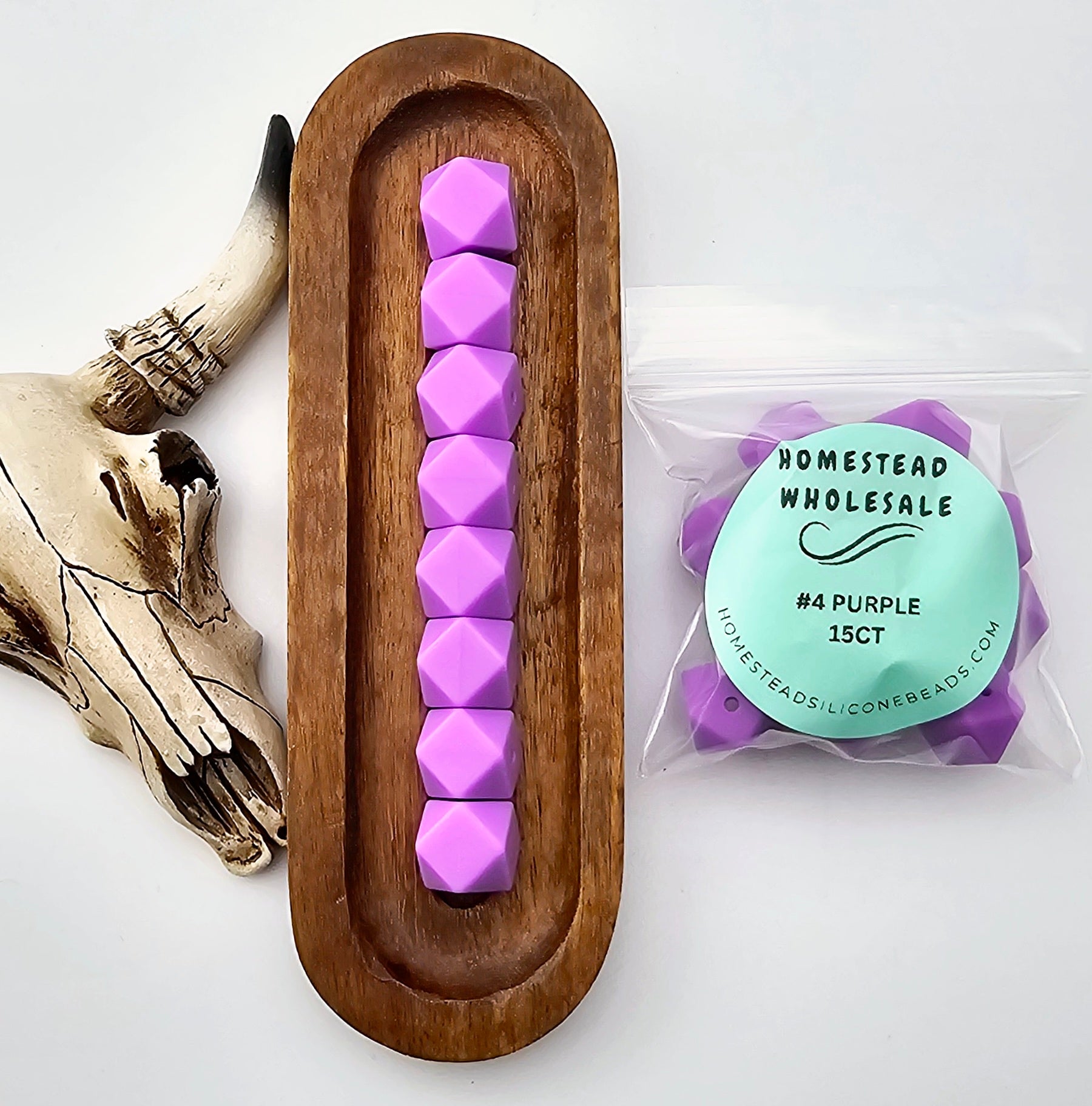 HSW - #4 Purple 15(ct) 14mm Hexagon