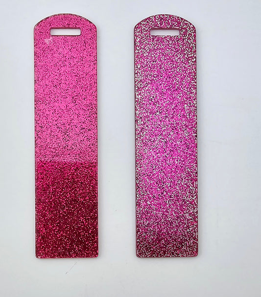 Acrylic Bookmark - Fuchsia Glitter