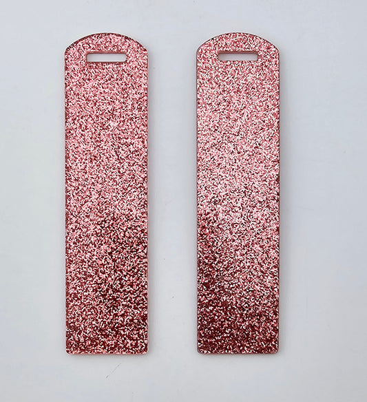 Acrylic Bookmark - Rose Pink Glitter