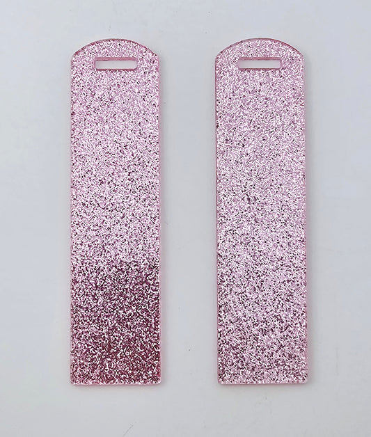 Acrylic Bookmark - Light Pink Glitter