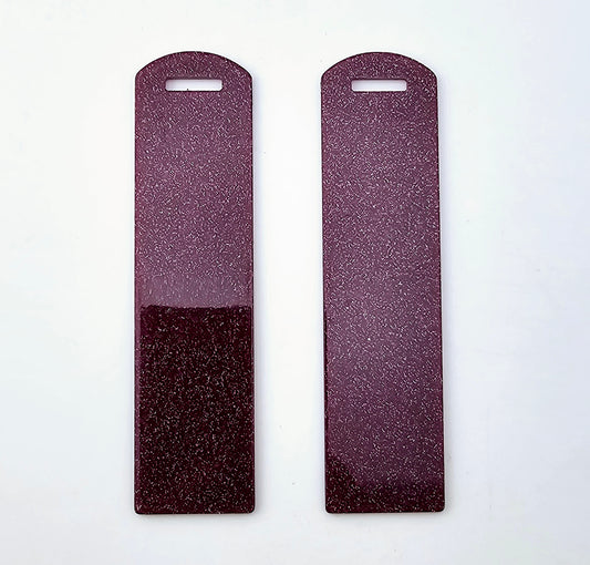 Acrylic Bookmark - Deep Purple Glitter