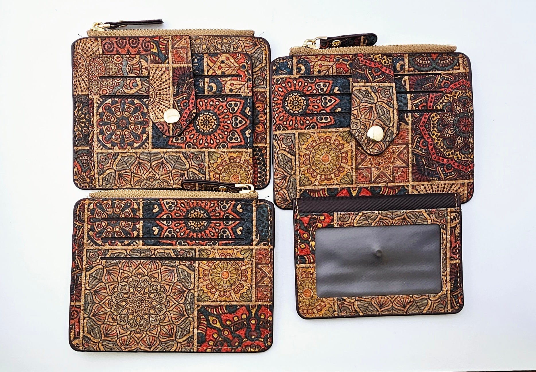 Retro Vintage Zipper Wallet - Design B