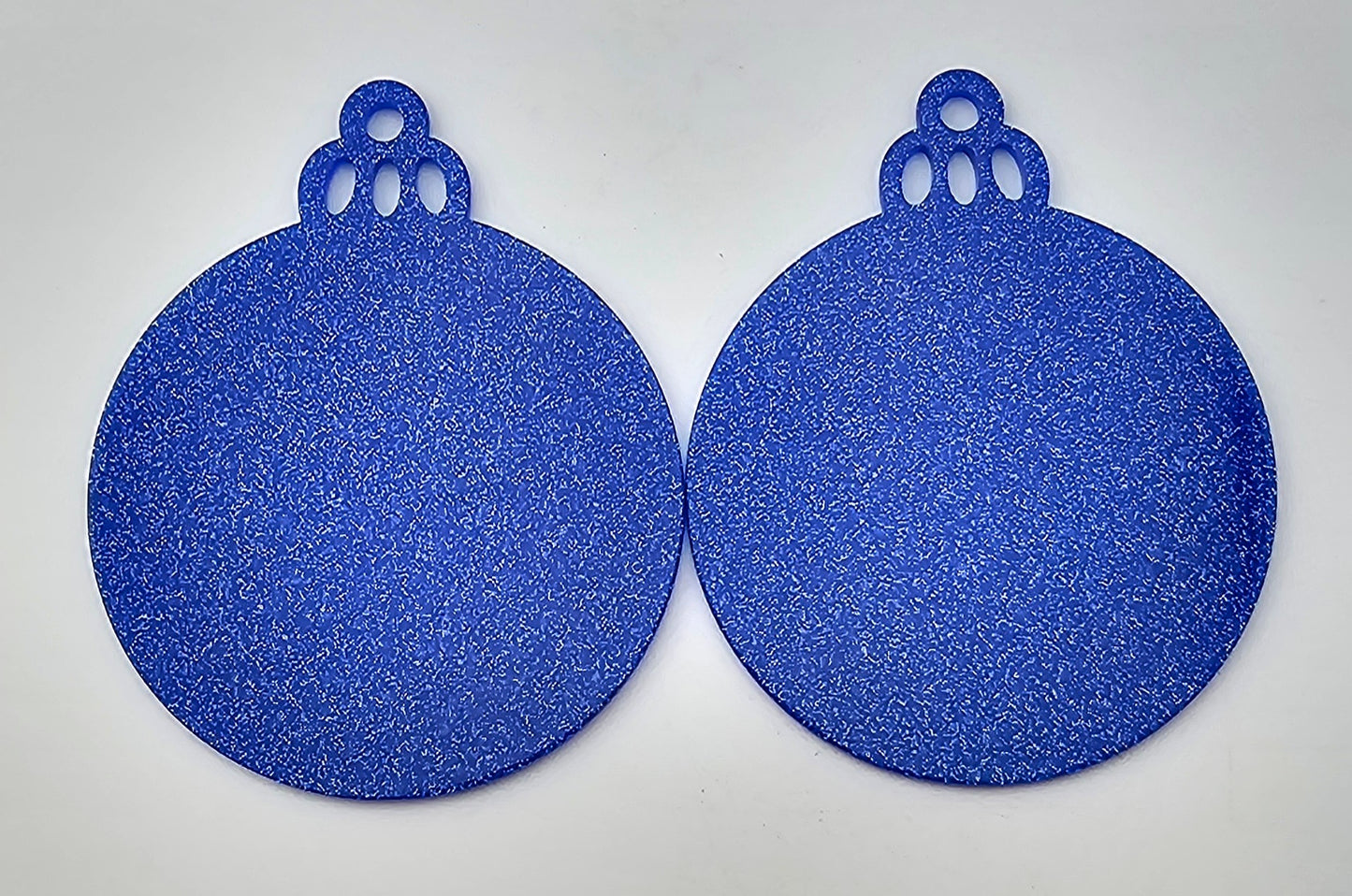 Acrylic Ornament - Royal Blue Glitter