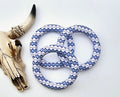 Blue Aztec 65mm Silicone Ring