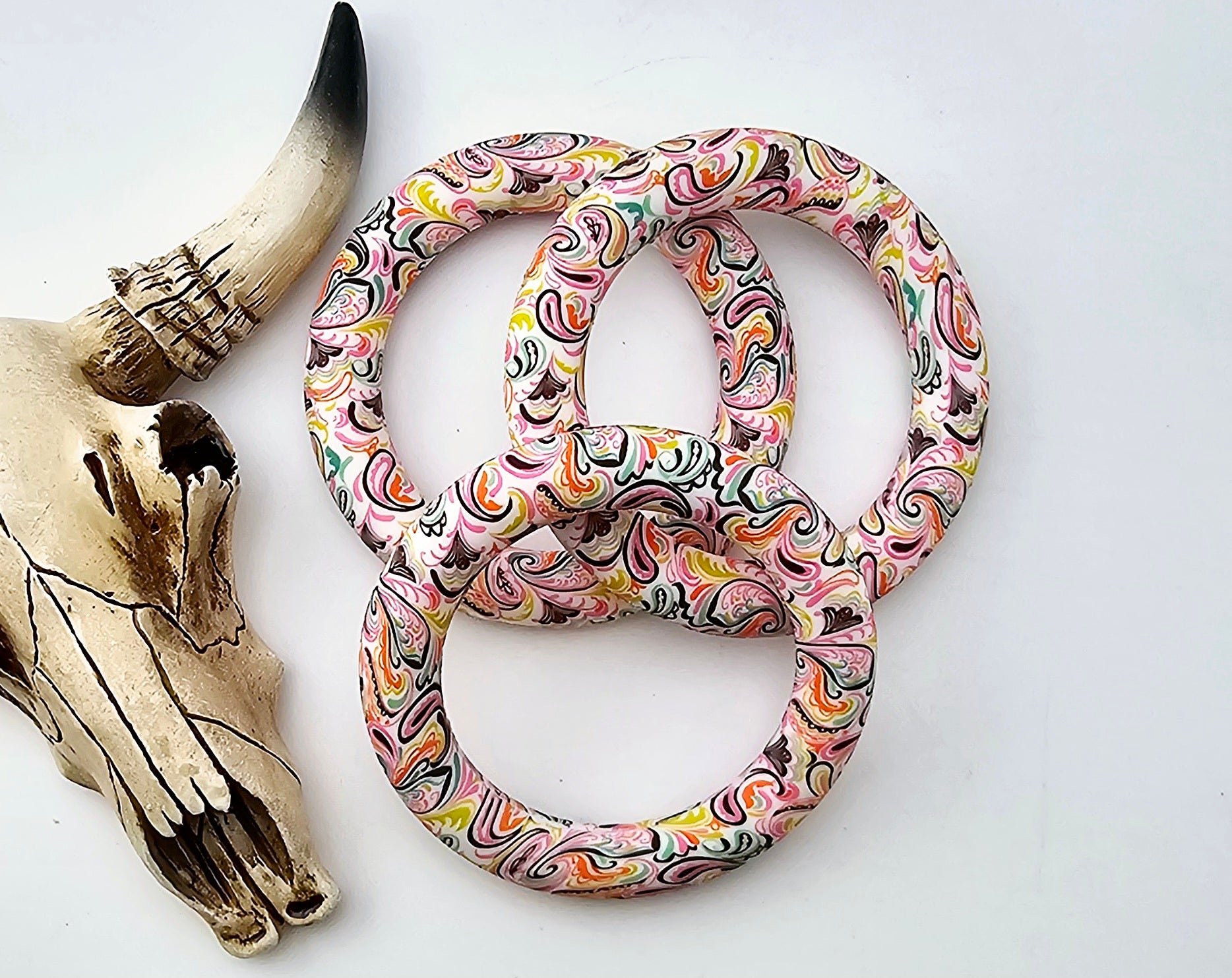 Paisley Swirl 65mm Silicone Ring