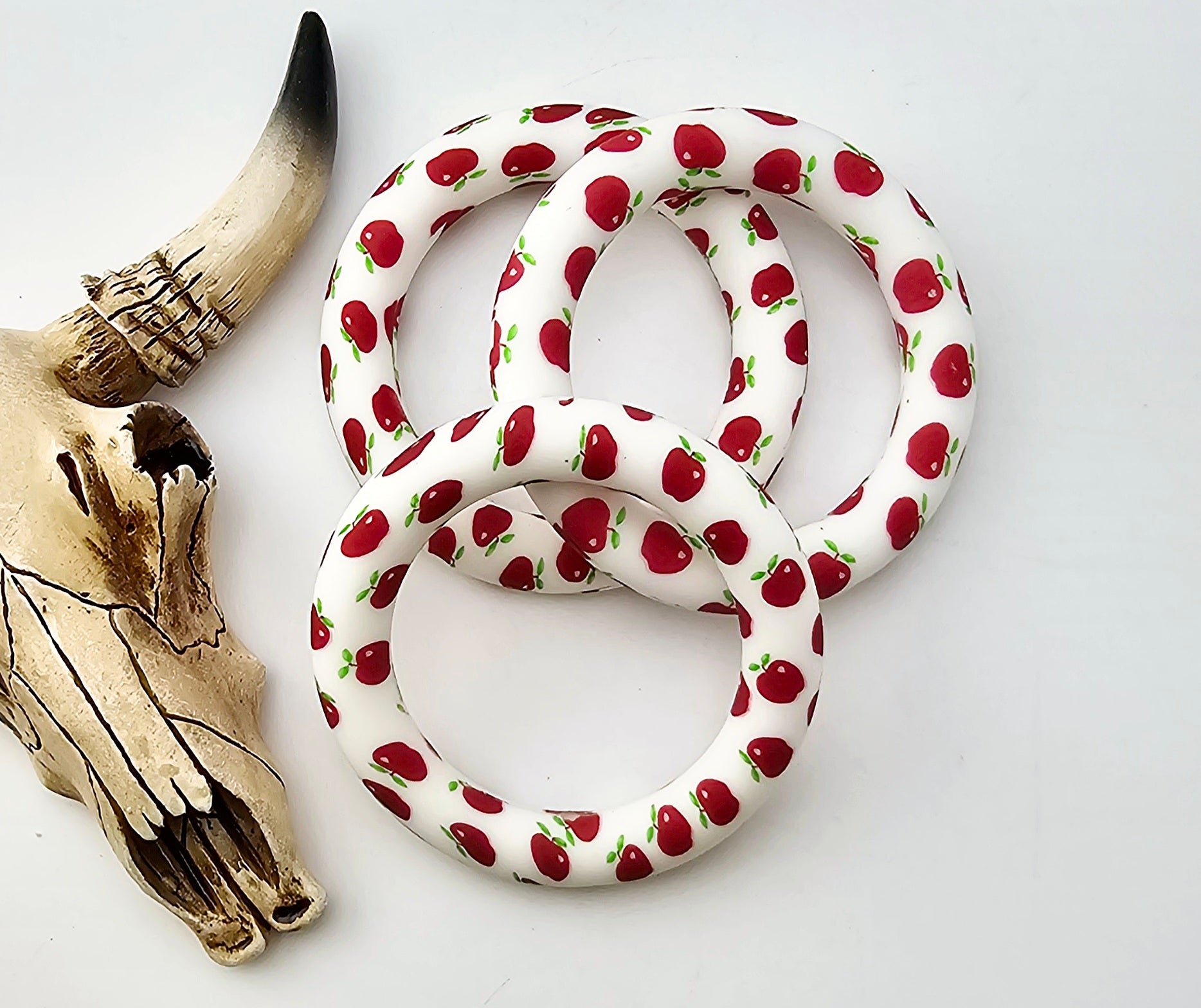 Red Apple 65mm Silicone Ring