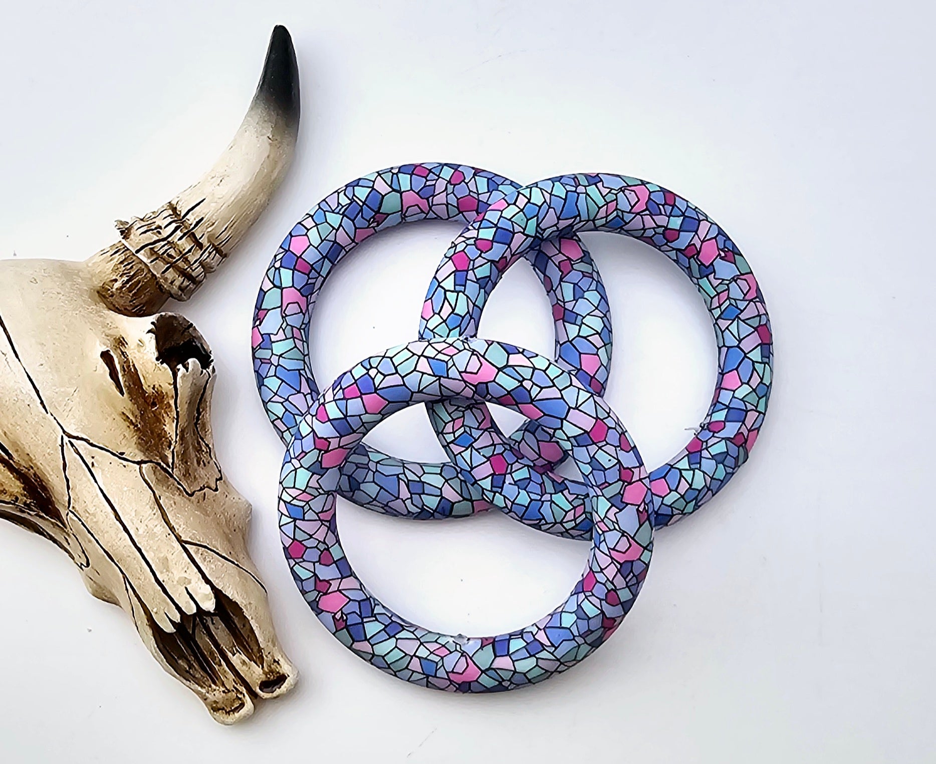 Stained Glass 65mm Silicone Ring