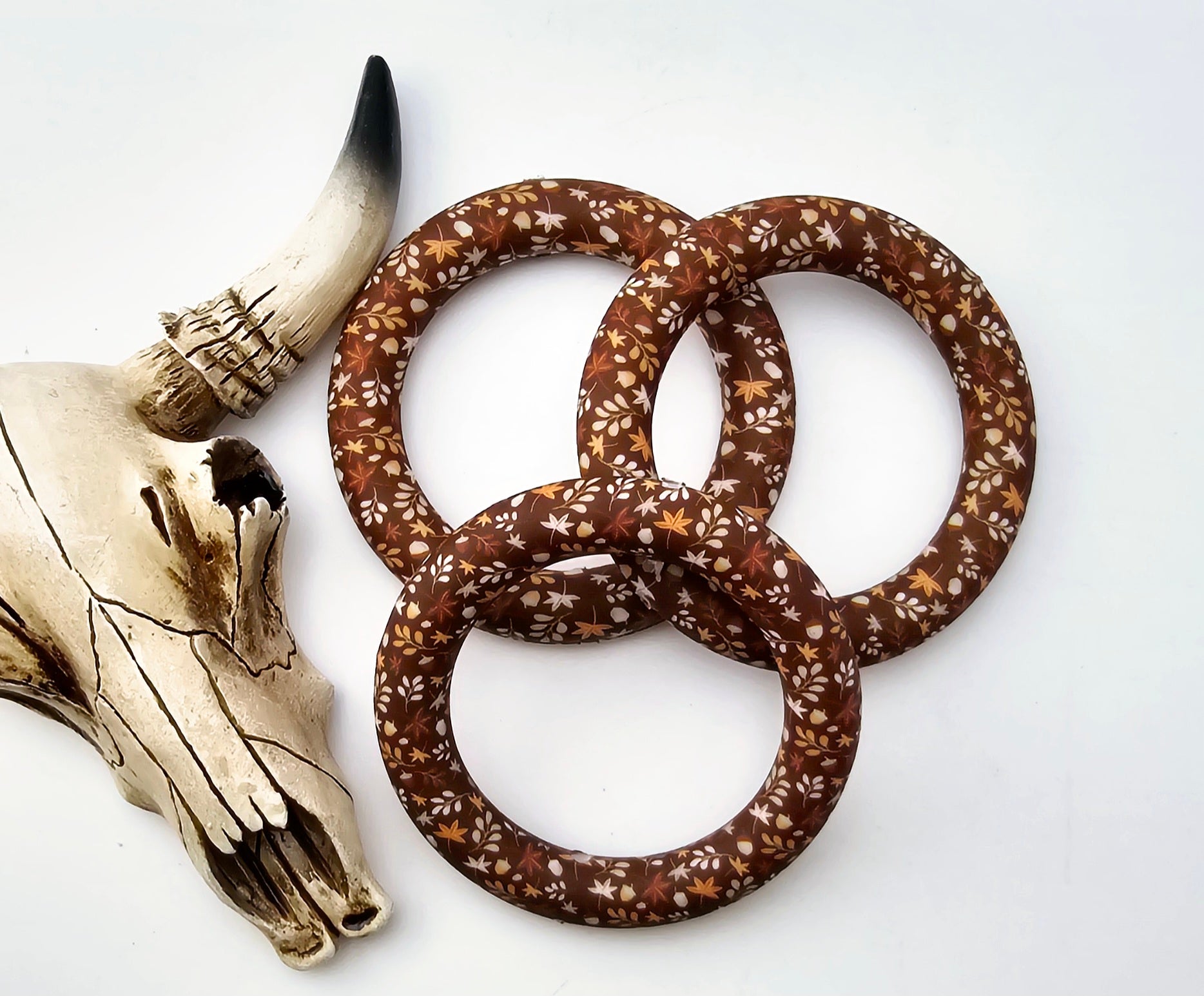 Fall Leaves 65mm Silicone Ring