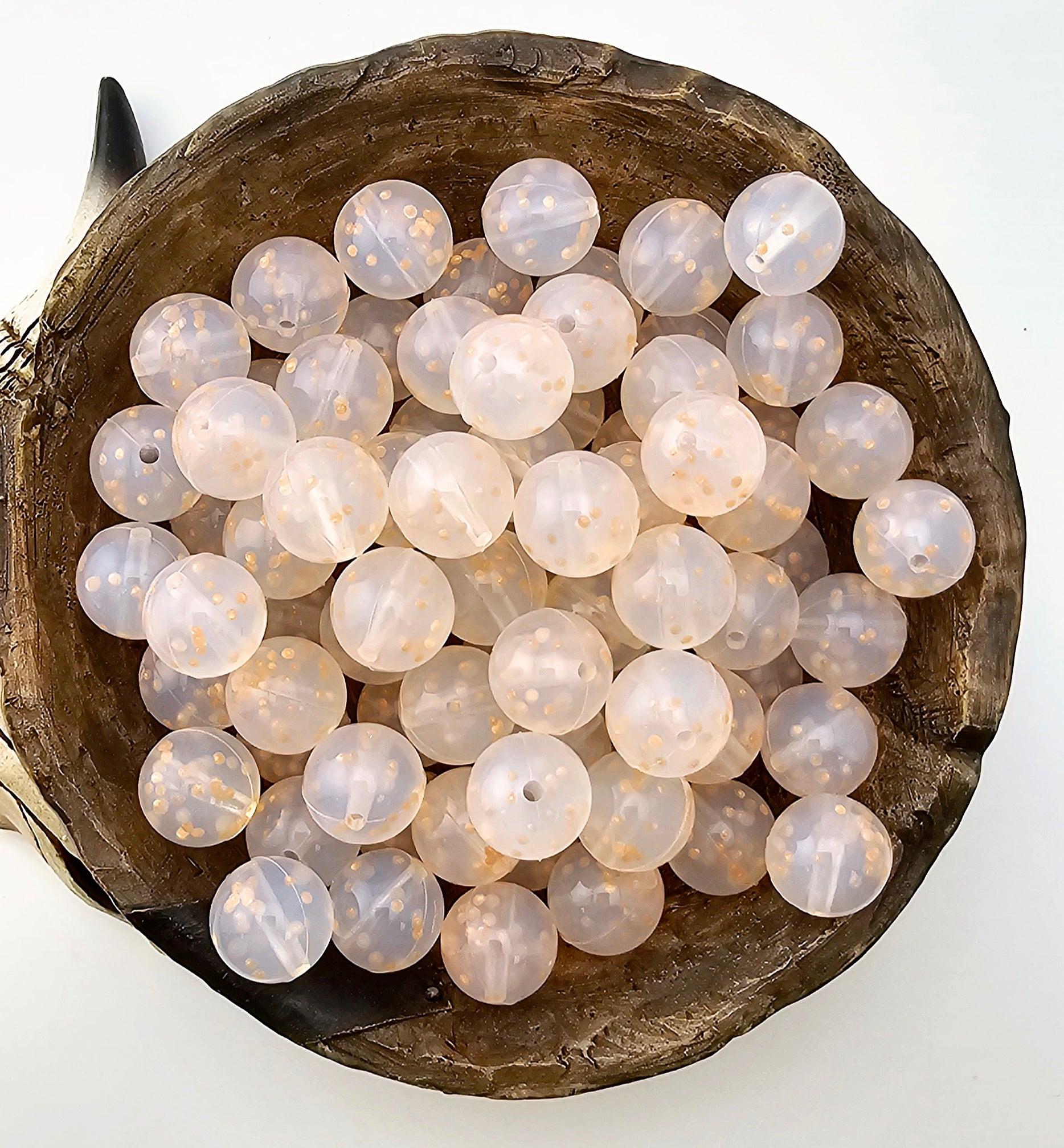 Peachy Peach Confetti Print