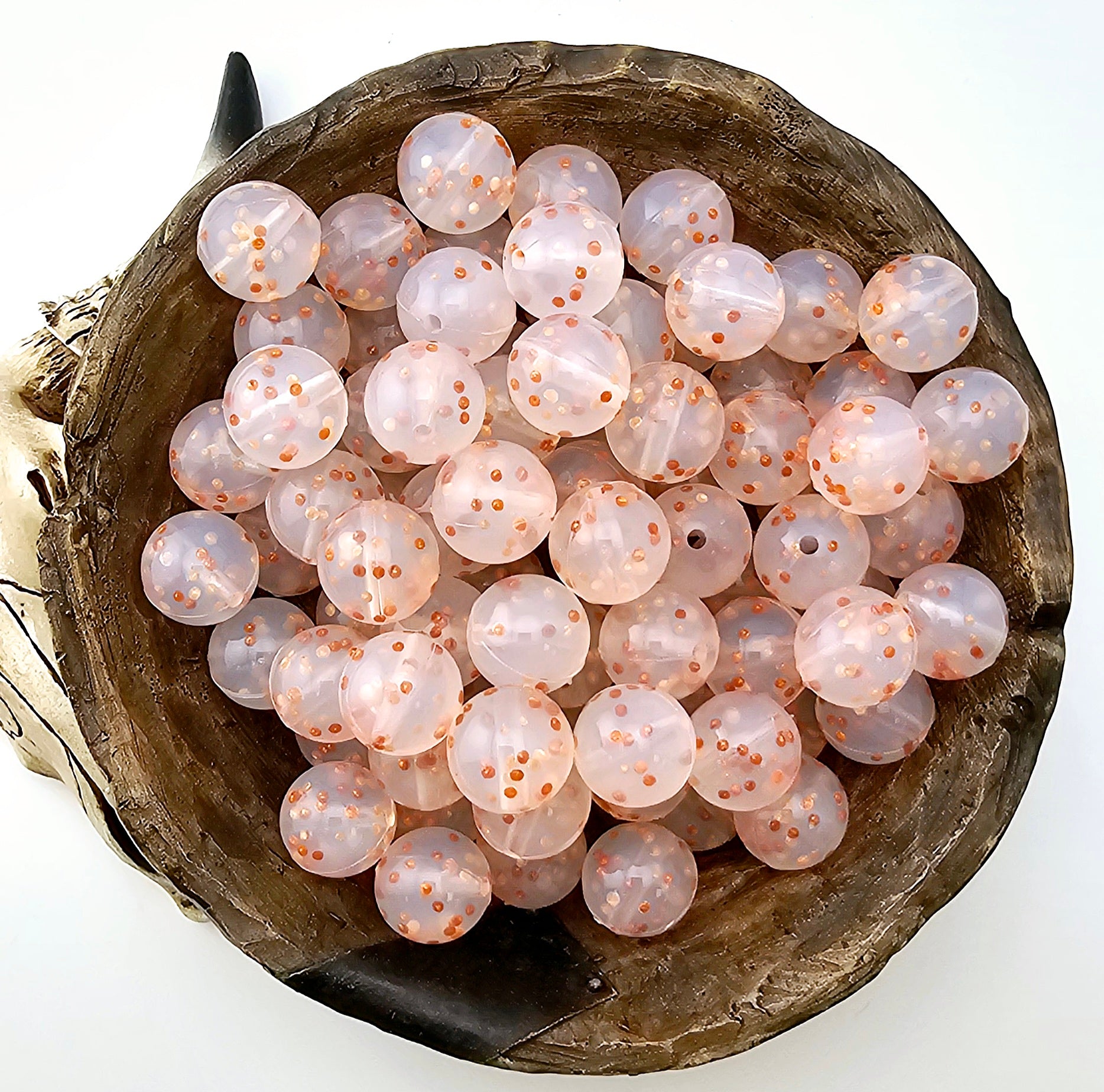 Bronze Pink Confetti Print