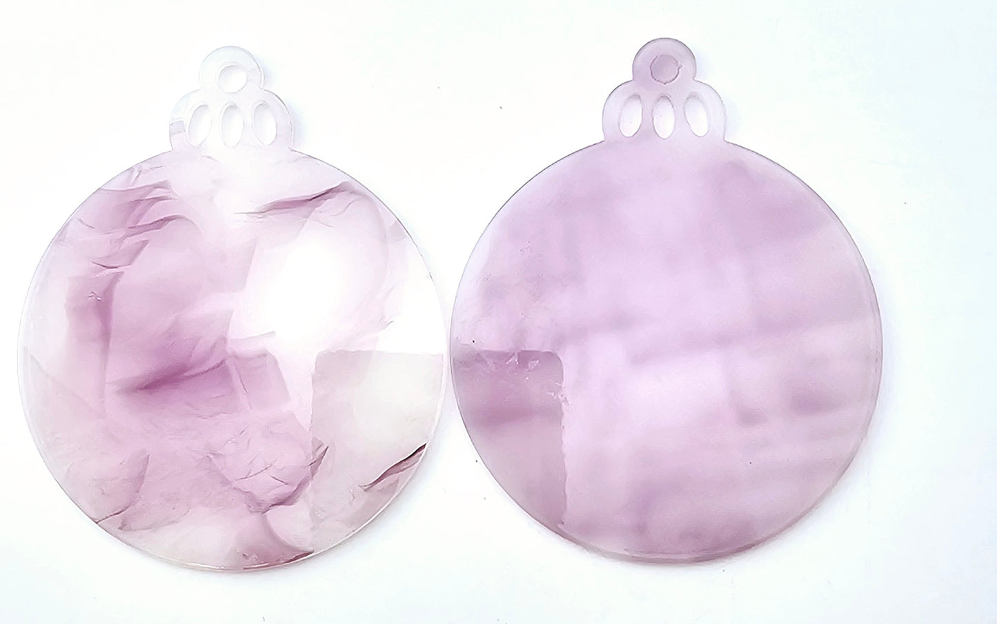 Acrylic Ornament - Magenta Purple Swirl