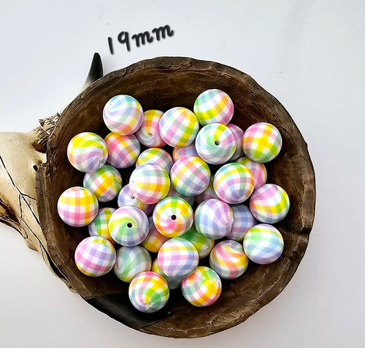 19mm Pastel Plaid Print