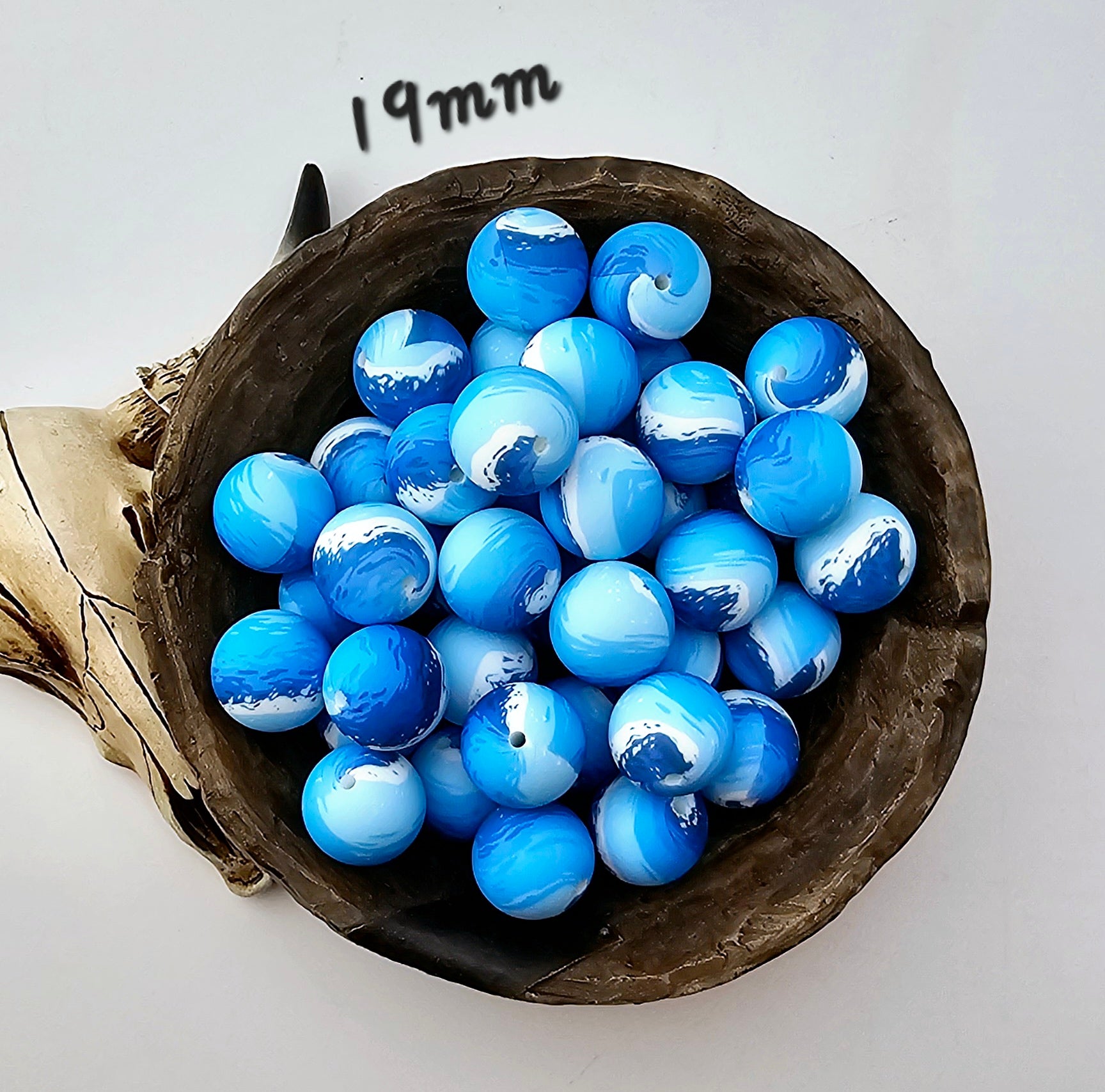 19mm Caribbean Ocean Print