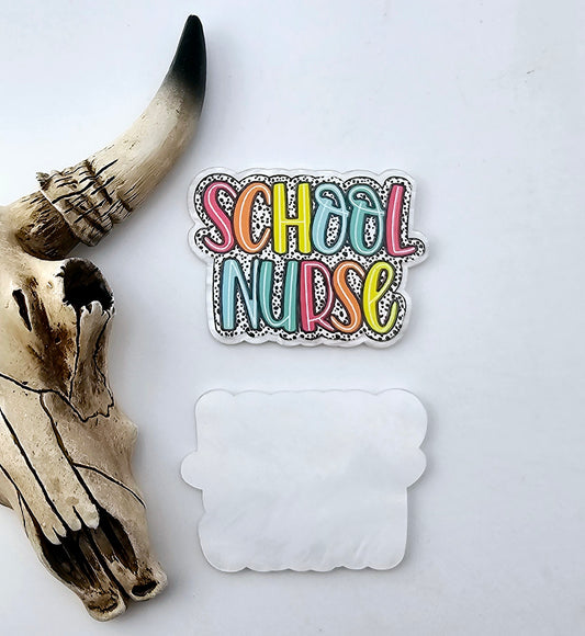 School Nurse Flatback Acrylic