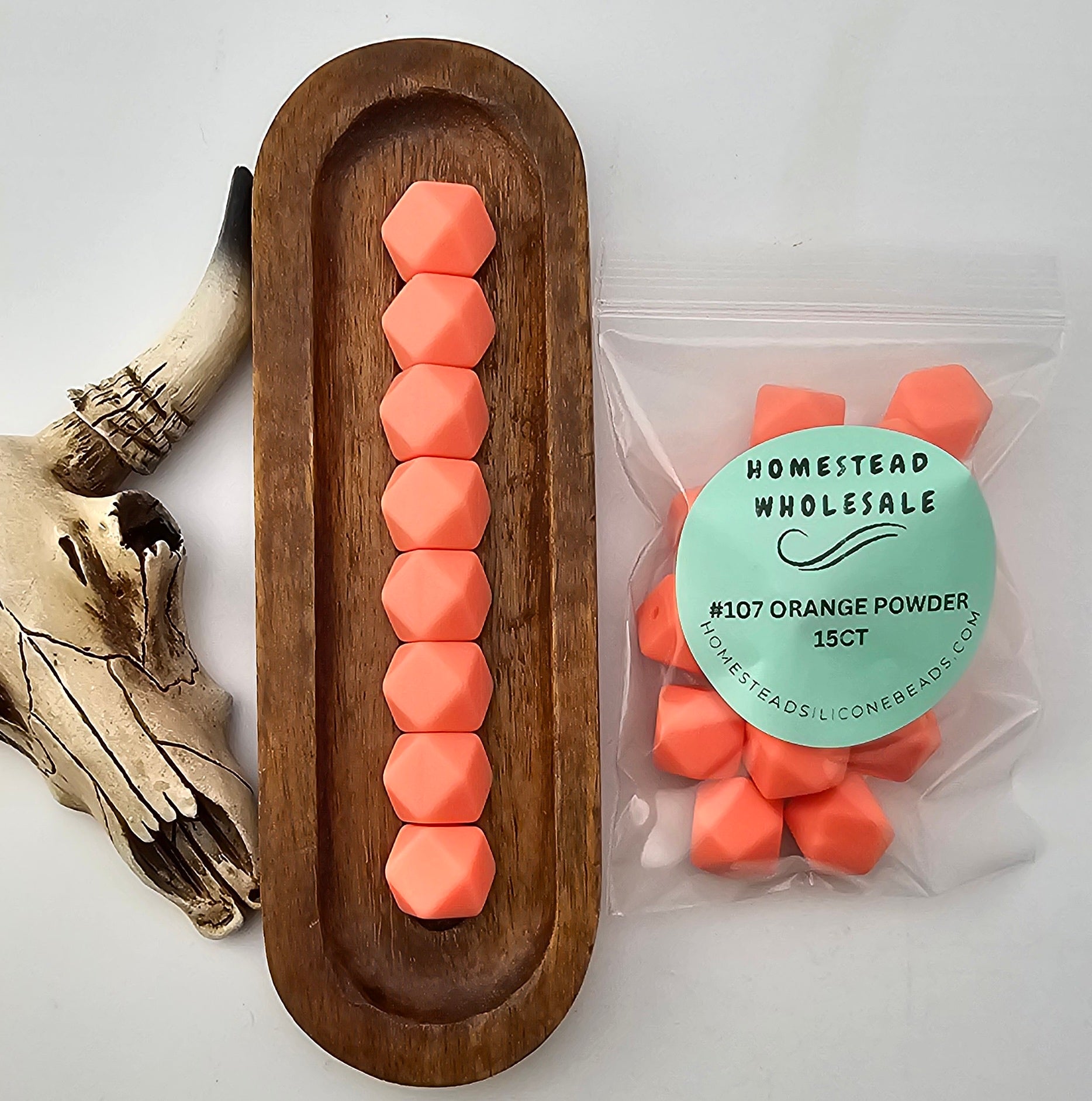HSW - #107 Orange Powder 15(ct) 14mm Hexagon