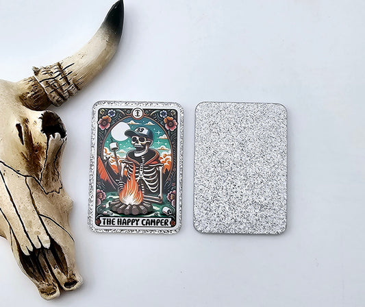 Tarot Card Happy Camper Flatback