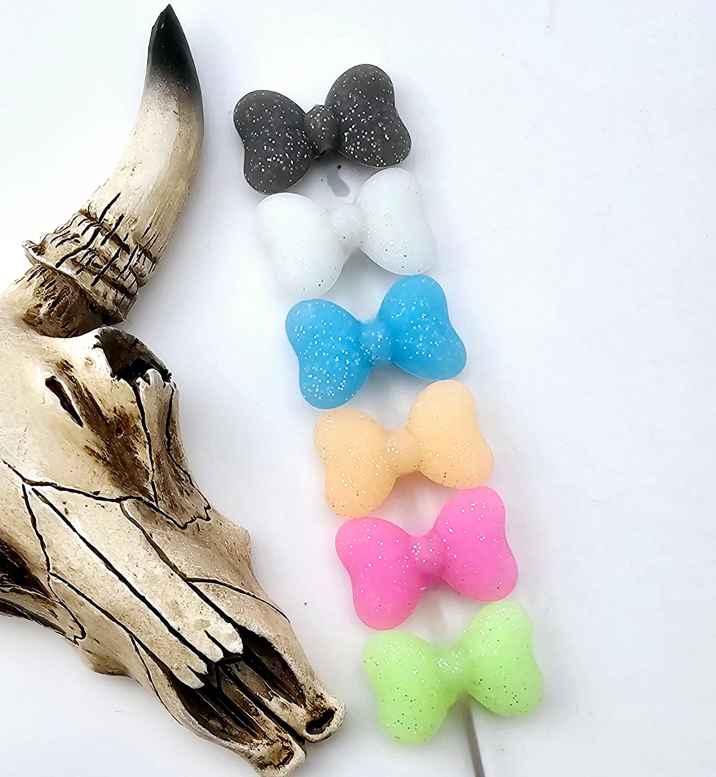 HSW - Glitter Bow Glow in the Dark Focal 5 Pack