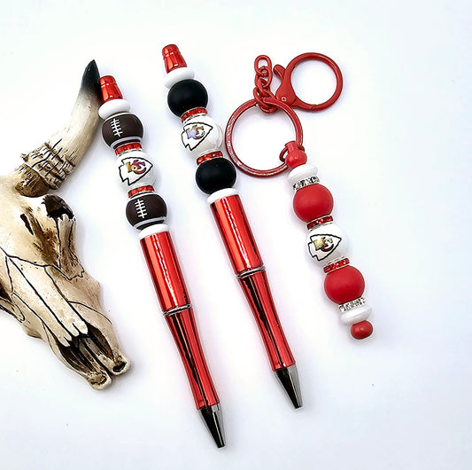 Pre-Made KC Football Pen or Keychain