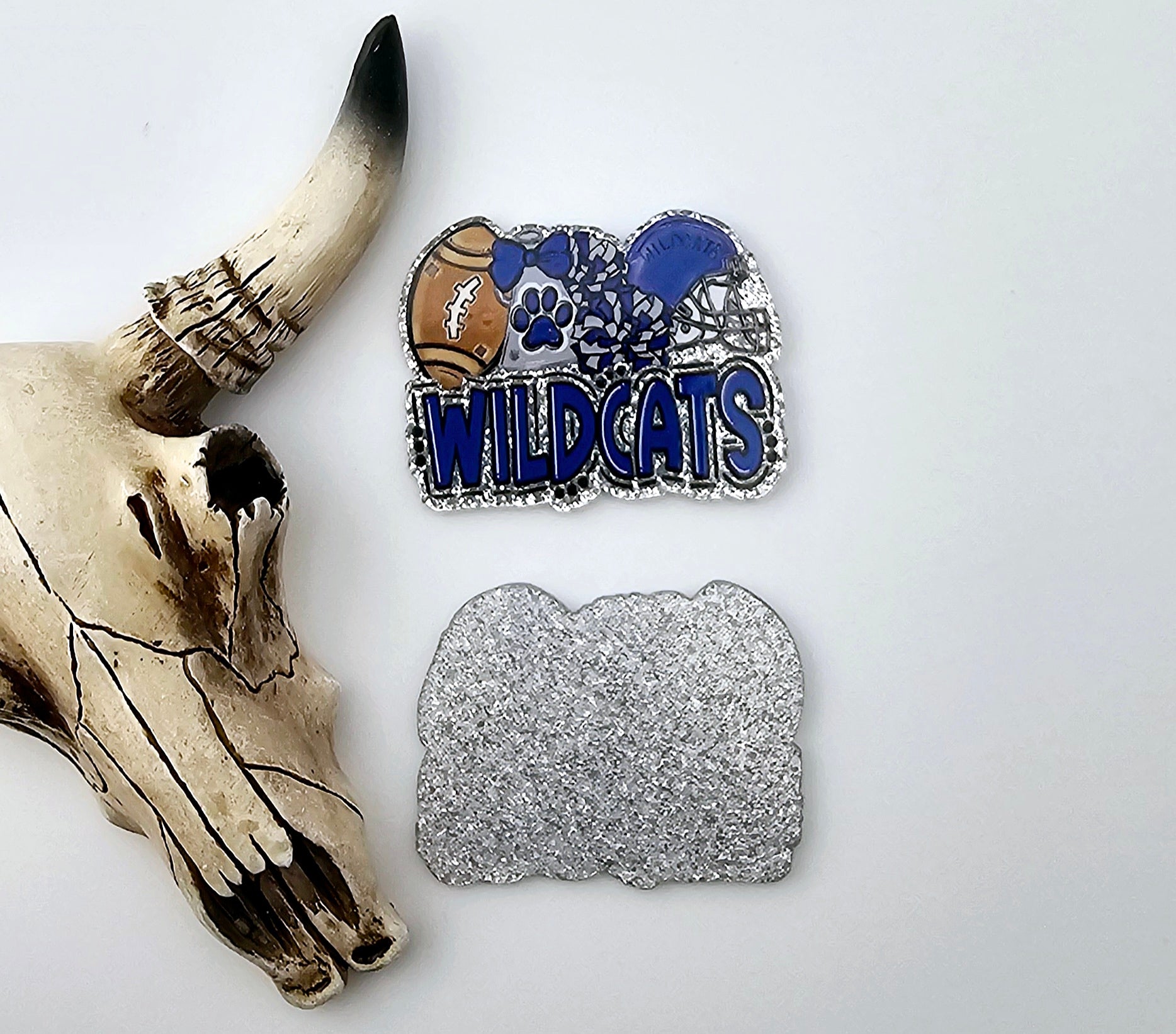 Blue Wildcats Football Flatback Acrylic