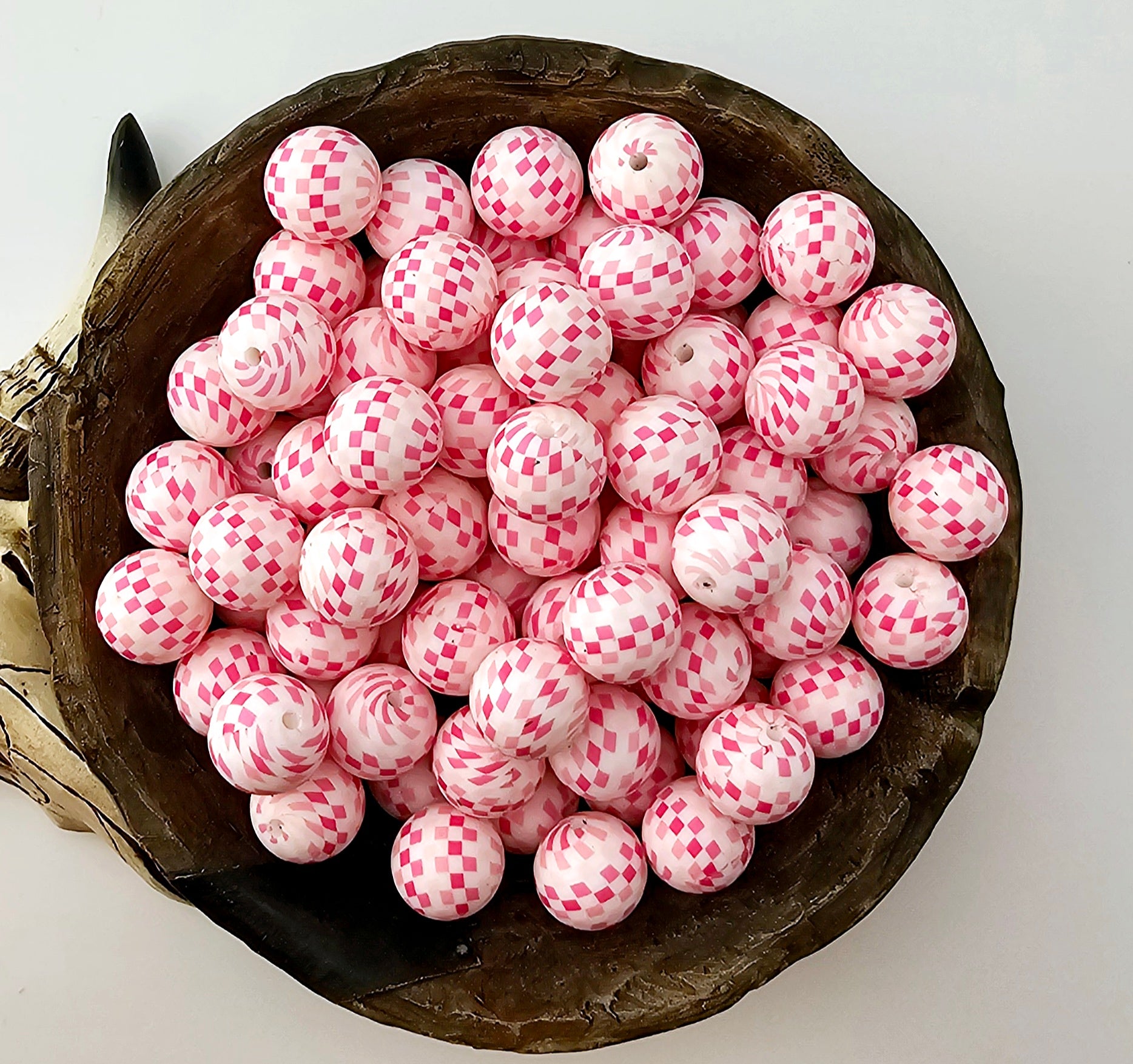 Shades of Pink Checker Print