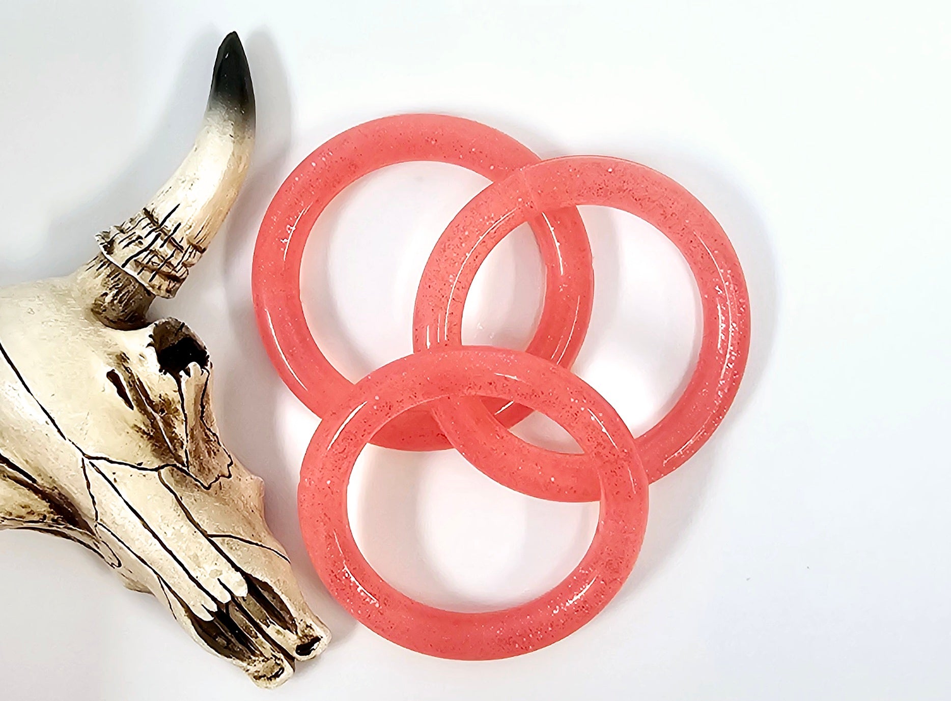 HSW - Strawberry Glitter Cream Jelly Silicone Ring 3 (ct)