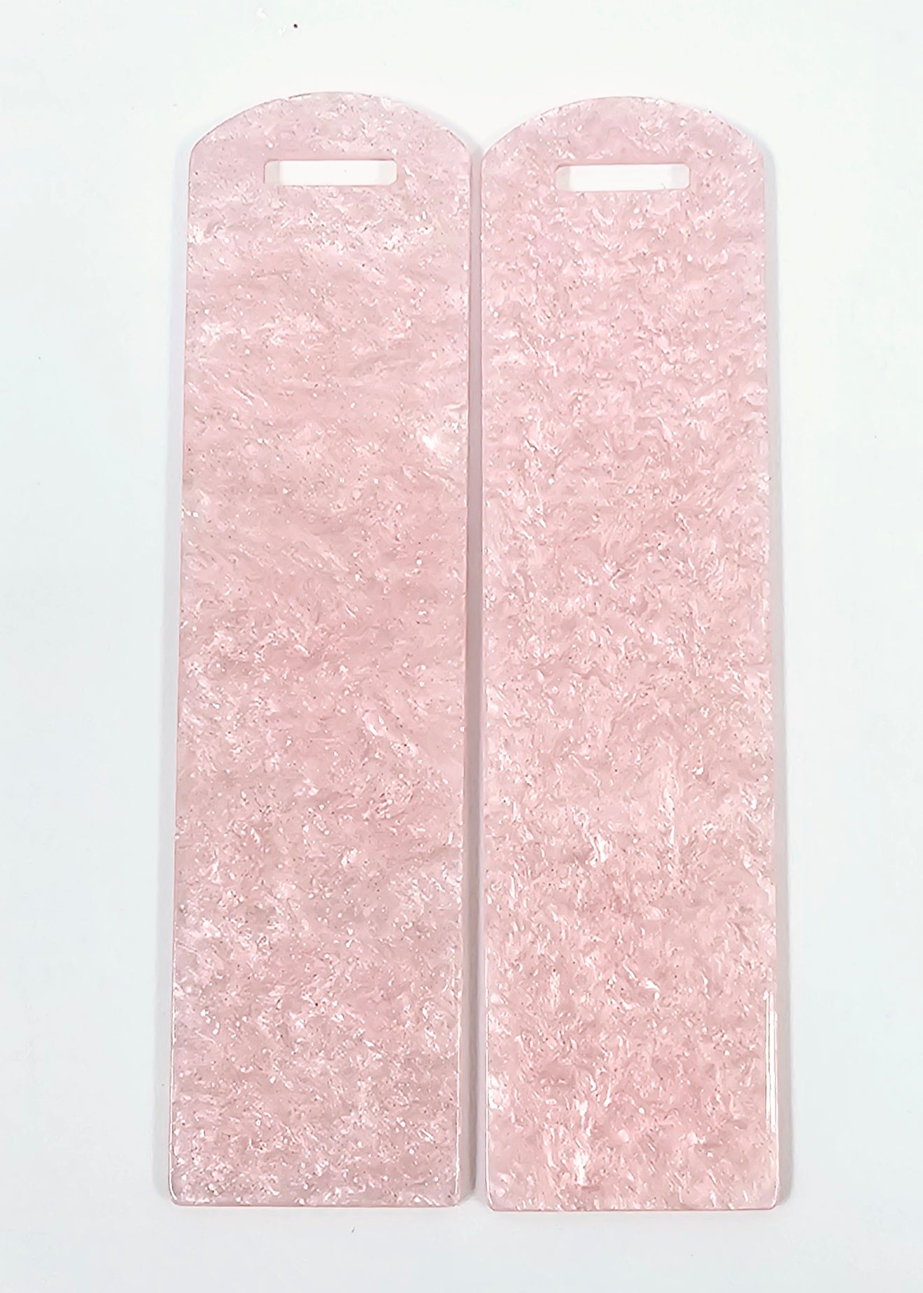 Acrylic Bookmark - Pink Glitter Marble