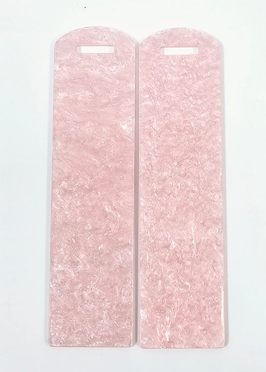 Acrylic Bookmark - Pink Glitter Marble