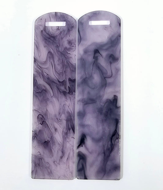 Acrylic Bookmark - Smoke Purple Marble