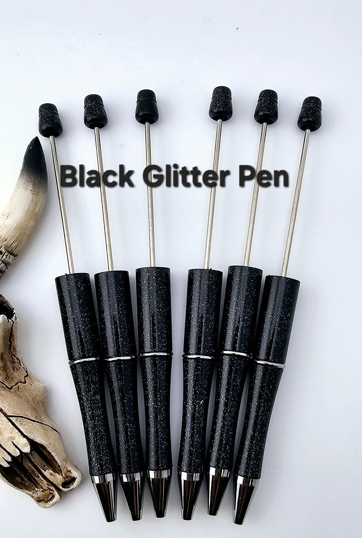 Black Glitter Pen 1A