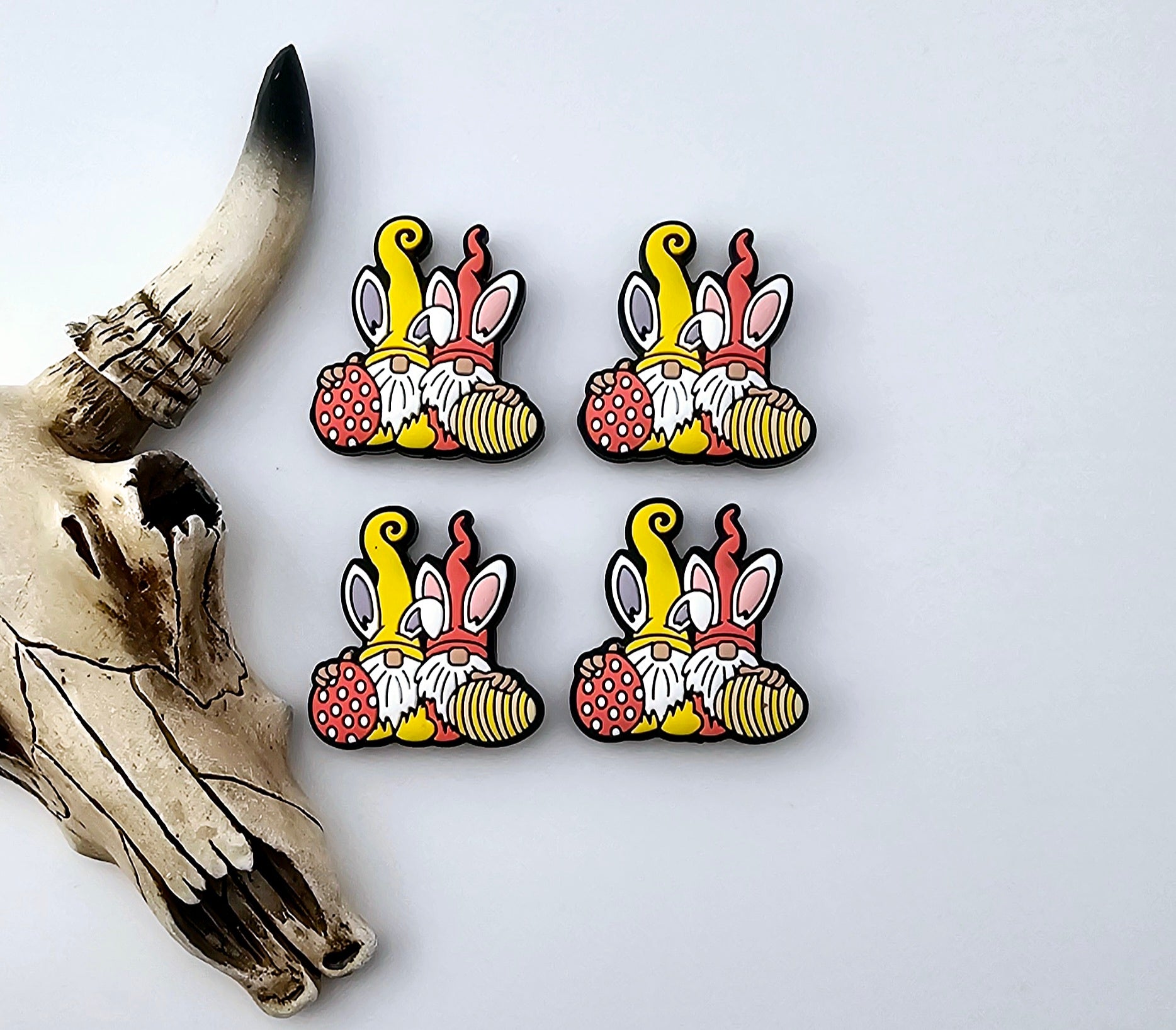 Easter Bunny Gnomes with Eggs Focal