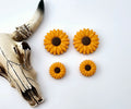 Sunflower Daisy Burnt Orange Focal