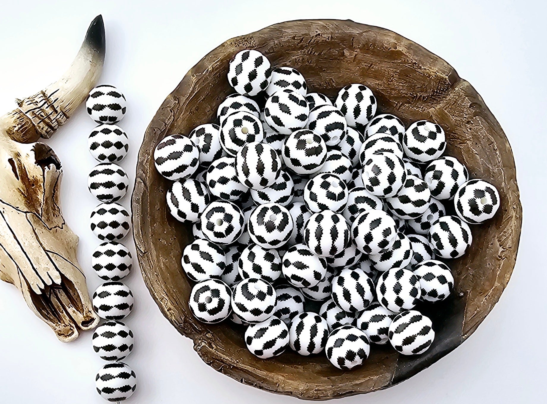 Black Aztec Print