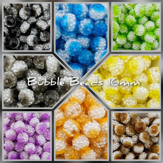 Bubble Beads 16mm Acrylic