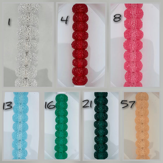 Translucent Abacus Spacer 12mm Acrylic