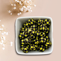Yellow Black Plaid Print