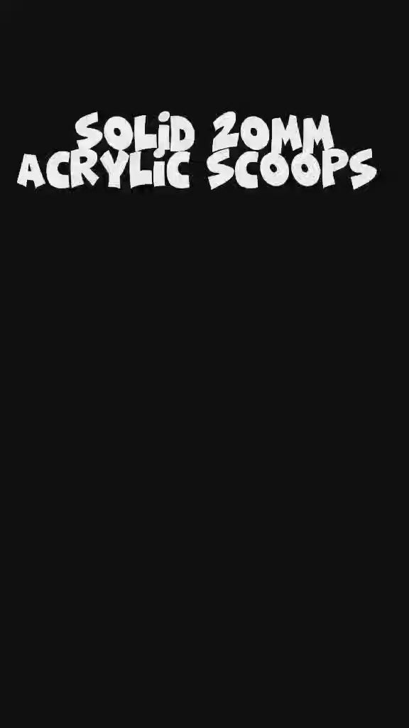 20mm Acrylic Scoop - Solid Colors 28ct