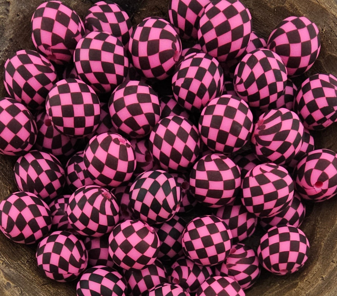 Checker Print 15mm Silicone