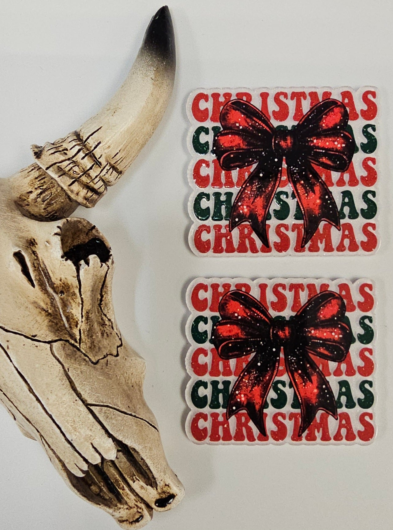 Flatback Christmas Bow 174