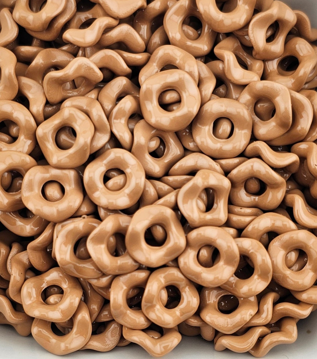 Wavey Acrylic Spacers 12mm (10ct) Large Hole