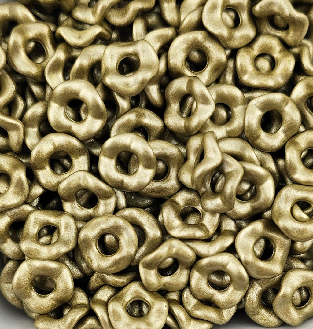 Wavey Acrylic Spacers 12mm (10ct) Large Hole