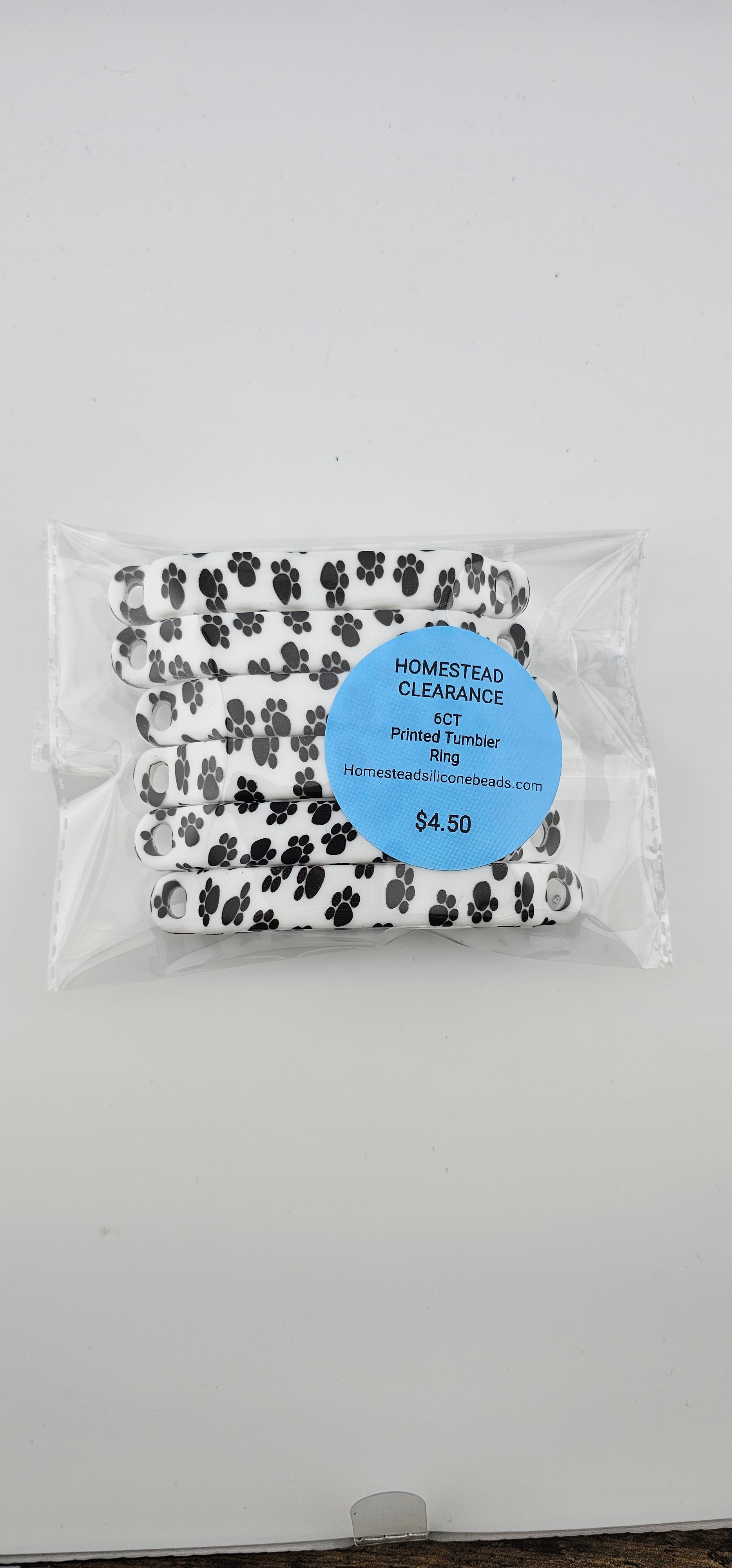 Tumbler Ring Paw Printed Bundle 6CT