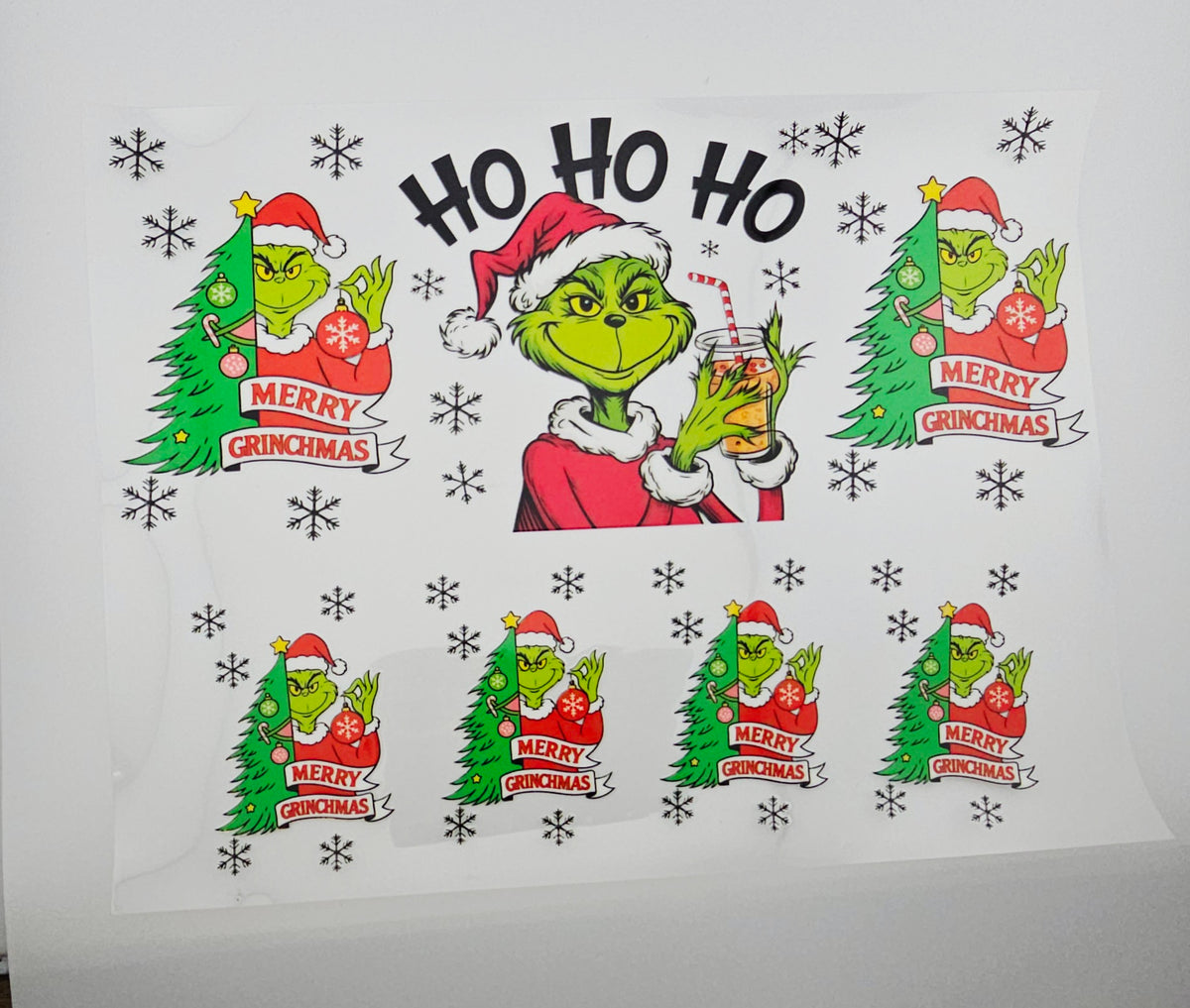 UVDTF HOHO HO Merry Grinchmas 40oz Wrap